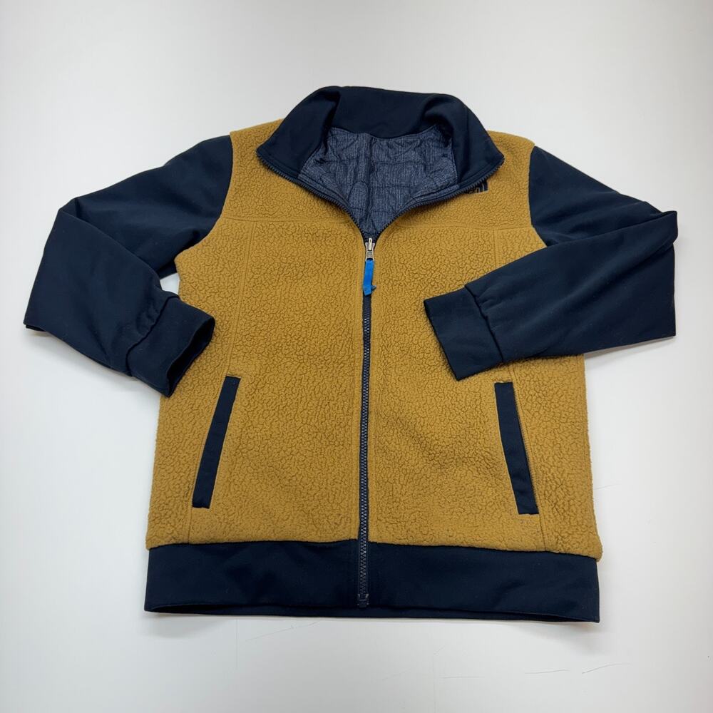 The North Face Boys Reversible Brown Yukon Teddy Jacket Coat Large